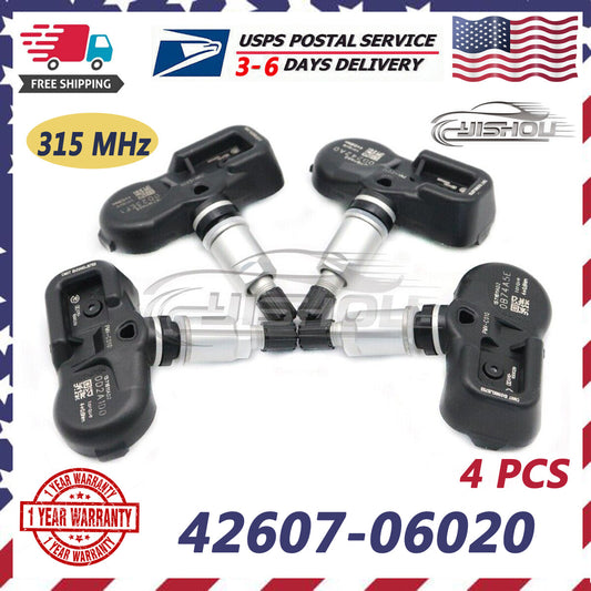 PMV-C010 Tire Pressure Sensor (TPMS) for Toyota for Camry , for Corolla , for Lexus , and for Scion (4-piece set)
