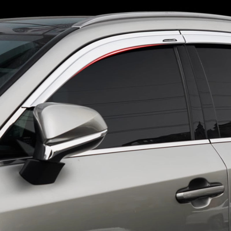 for Lexus NX250 350H 450h 2022-24 Visor Vent Shade Sun Rain Guard Set Chrome 6x