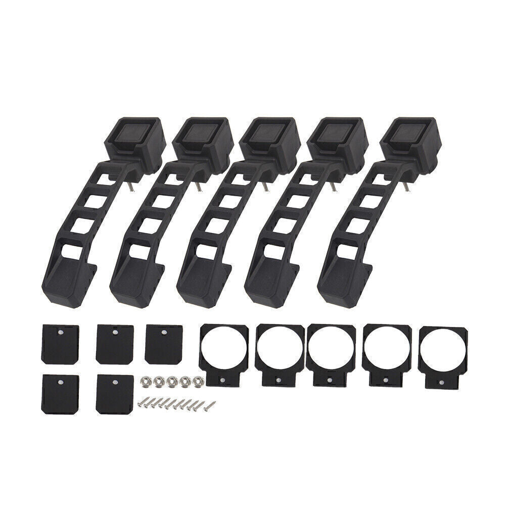 For 2007-2017 2016 15 for Jeep for Wrangler JK 5x Black ABS Exterior Door Handles Set