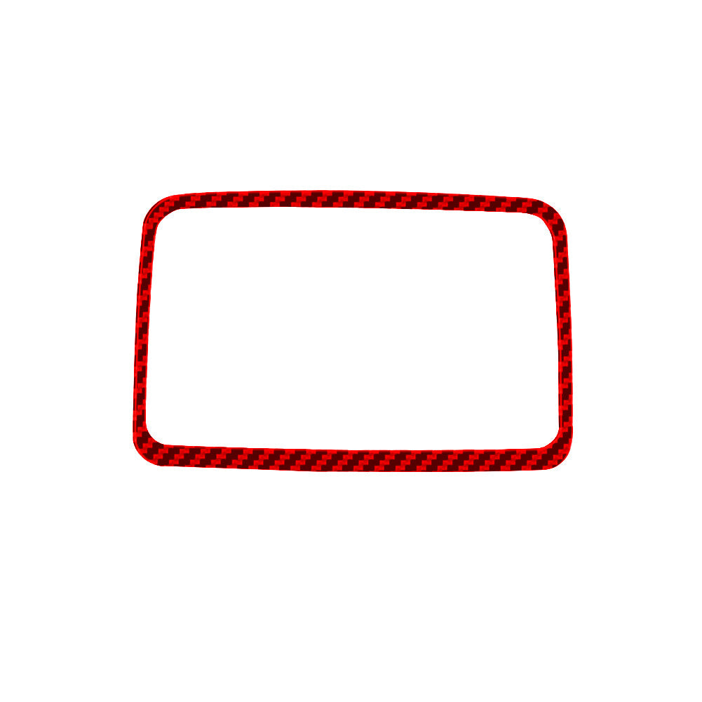 3Pcs Red Carbon Fiber Center Console Panel Cover Trim for Ford Ranger 2019-2022