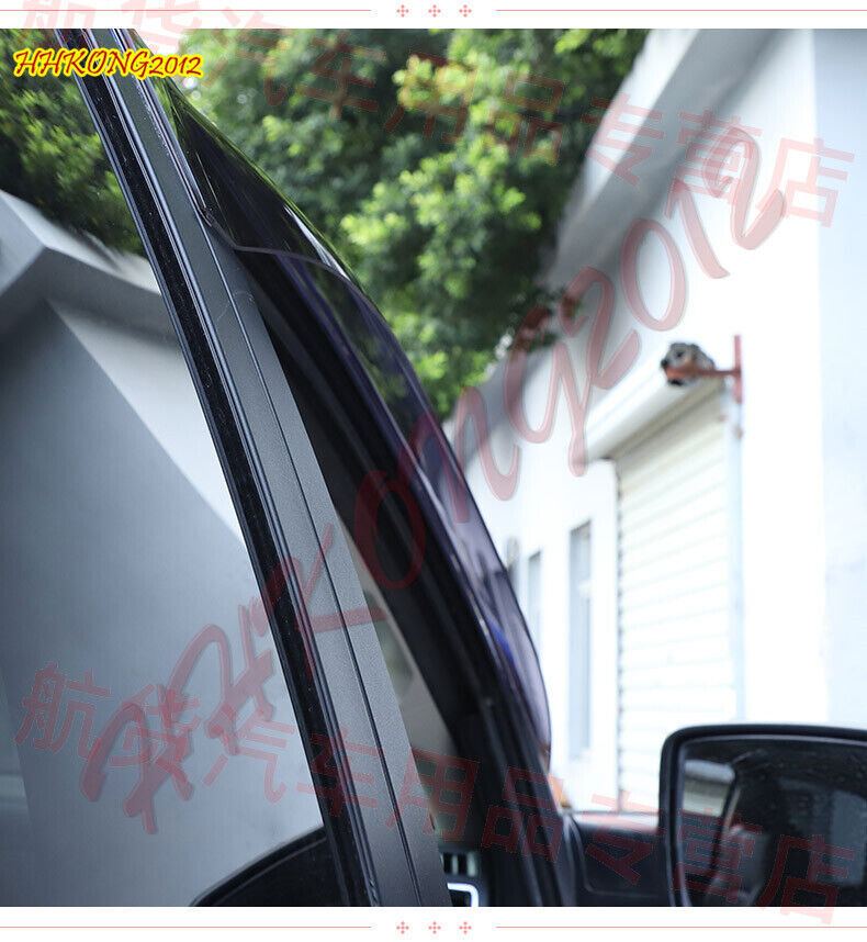 for Dodge for Ram 1500 2019-2024 Black Window Wind Visors Rain Guard Vent Deflectors