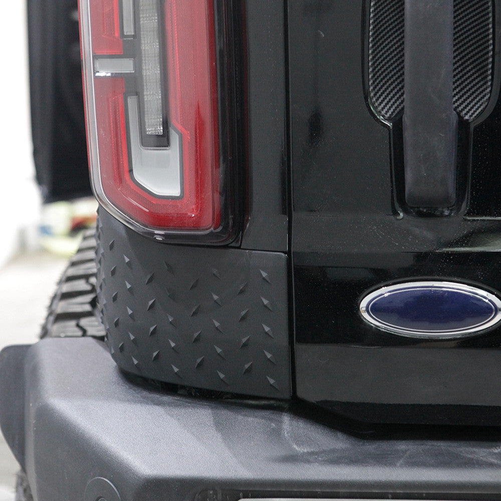 2PCS Black Rear Corner Edge Protector Guards for Ford Bronco 2021 2022 2023 2024