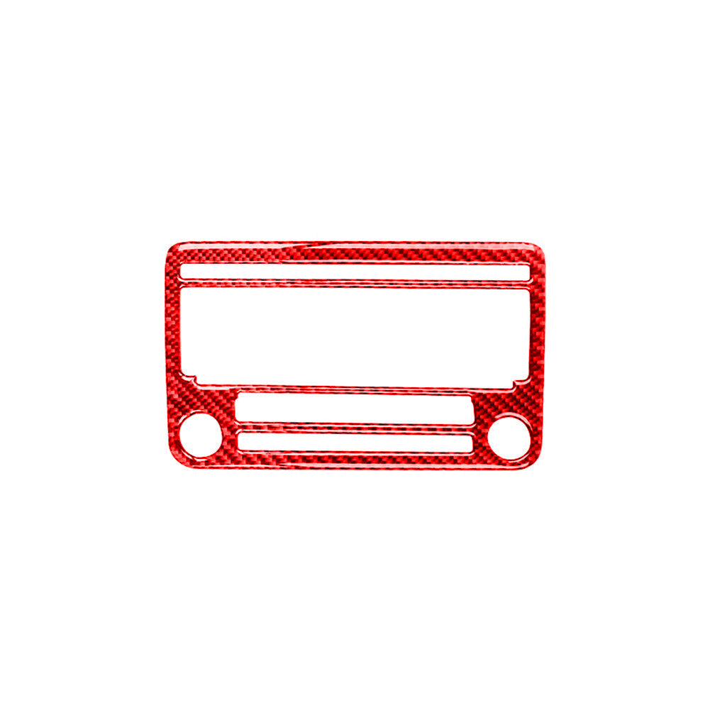 Red carbon fiber radio without navigation trimming for Volkswagen for Jetta 2011-2014 B