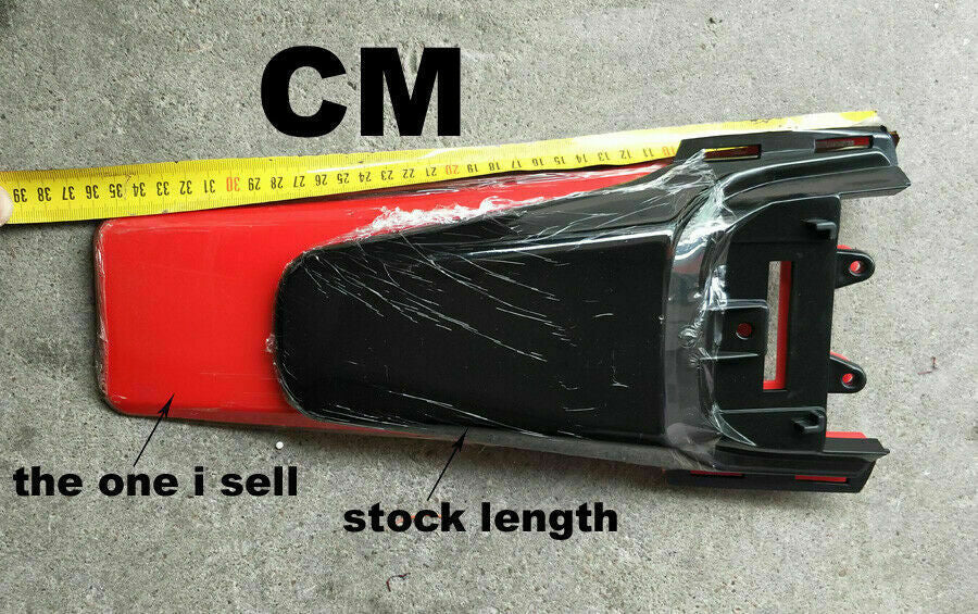 aftermarket Red Plastics Longer Rear Fender for Honda CRF50 XR50 bike SSR DHZ