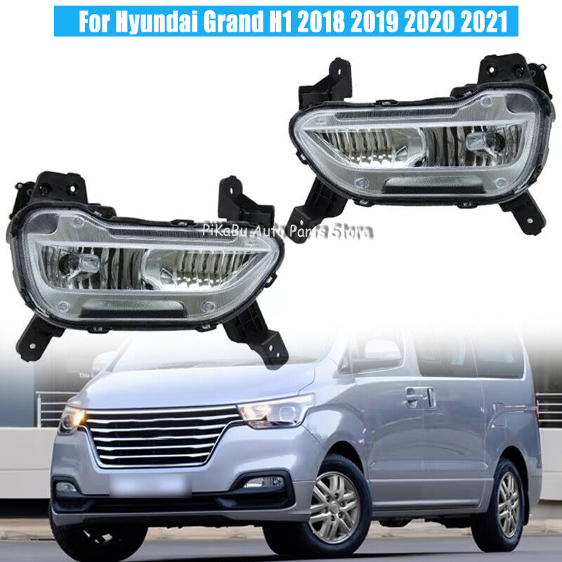 Left Right Front Bumper Fog Light Driving Lamp for Hyundai Grand H1 2018-2021