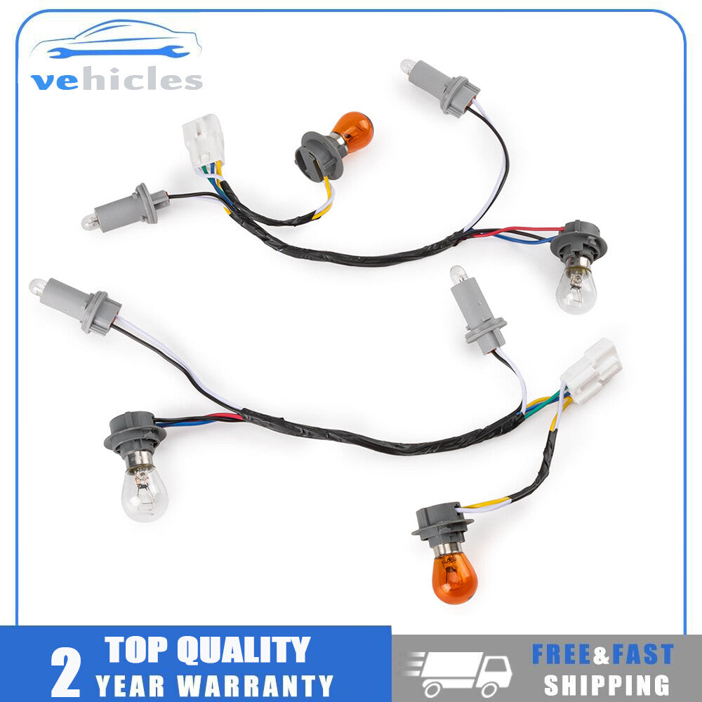2-Piece Rear Taillight Socket and Wiring Harness for Hyundai Sonata 2011-2014