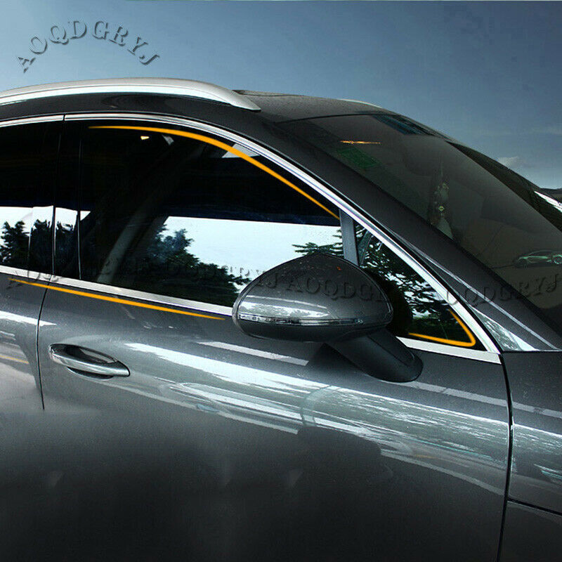 for Porsche Macan 2015-2023 Chrome Stainless Window Frame Moulding Sill Trims