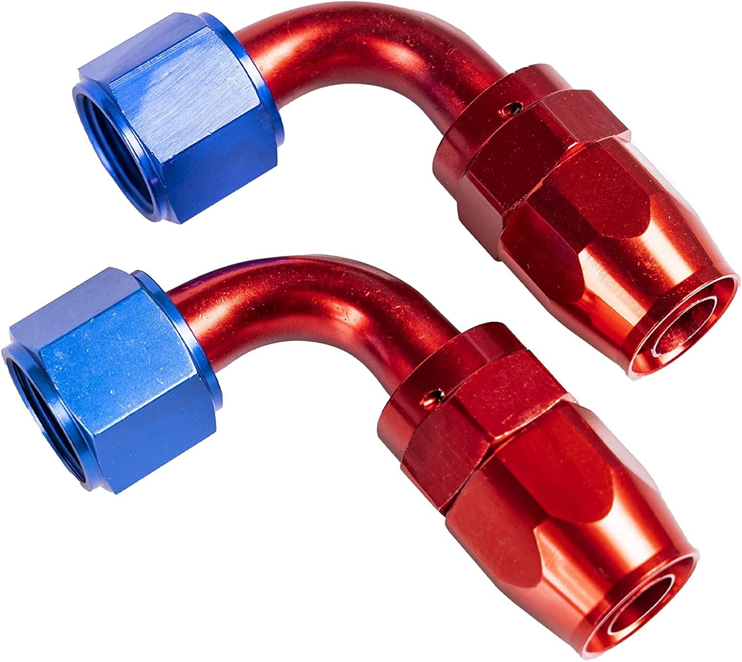 6AN 90-degree swivel hose end fitting for AN 6 braided fuel line end adapter