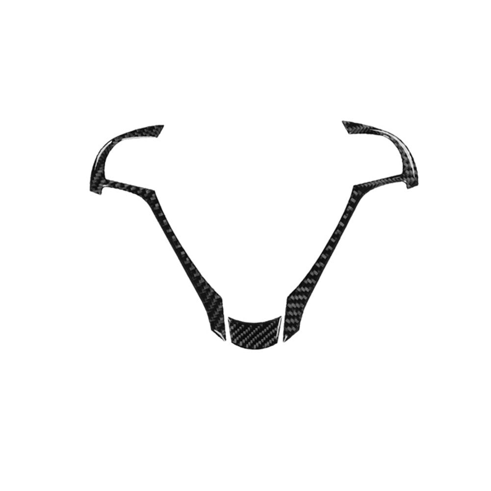 3Pcs Carbon Fiber Steering Wheel Accent Cover Trim for ACURA TL 2009-2014