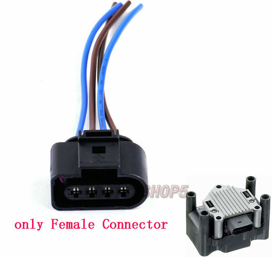 Ignition Coil Female Connector Harness FOR 98-15 for Volkswagen Beetle for Golf for Jetta
