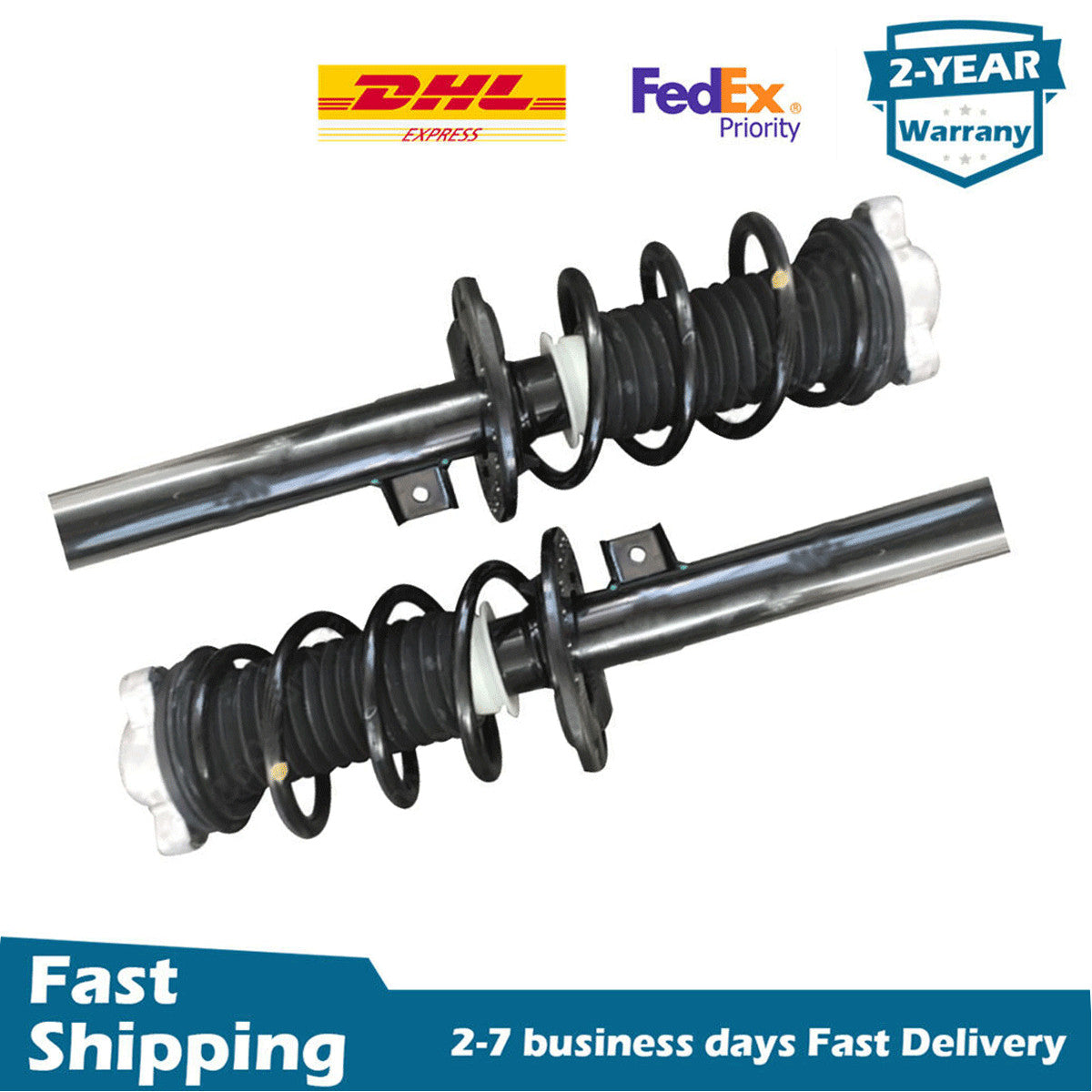 Pair Front Shock Coil Spring Struts Without EDC for BMW X3 G08 G01 G02 2018-2022