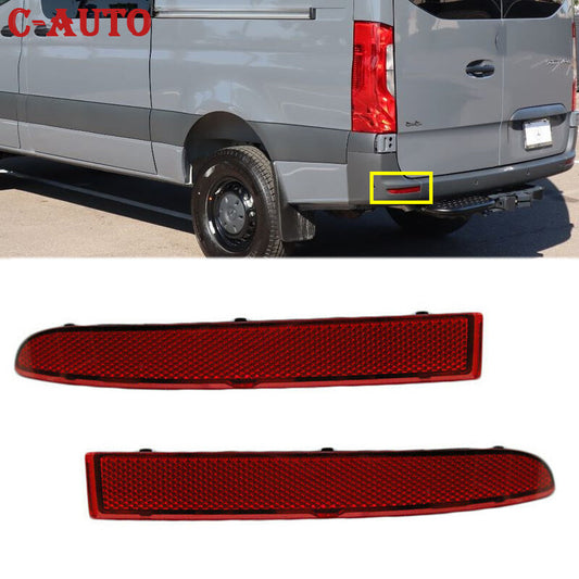 Pair Rear Bumper Reflector light for 2019-2021 for Mercedes-Benz Sprinter 25003500