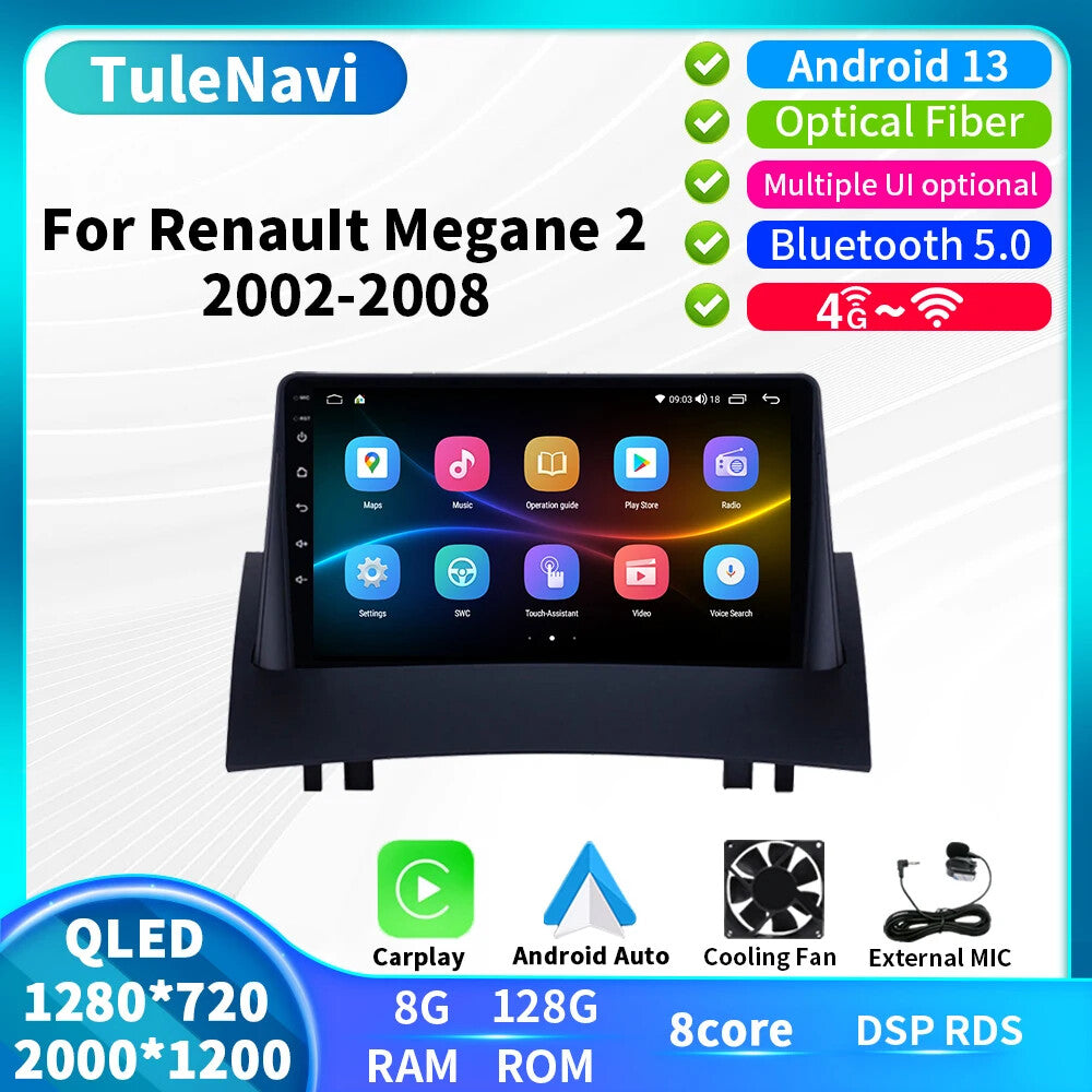 Car Radio for Renault Megane 2 2002-2008 Stereo Multimedia Player GPS Head Unit