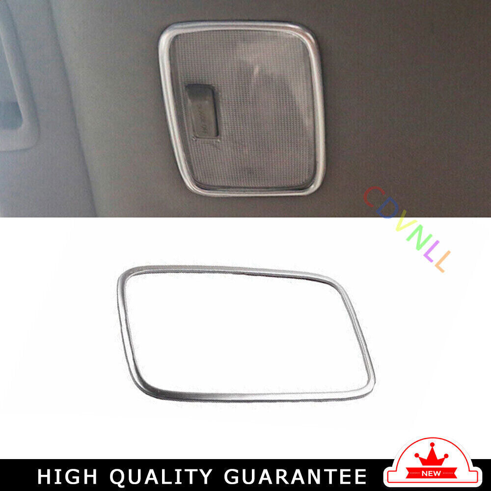 Car Rear Reading Lamp Frame Cover Trim for Kia Sportage R 2017-2020 Silver Steel