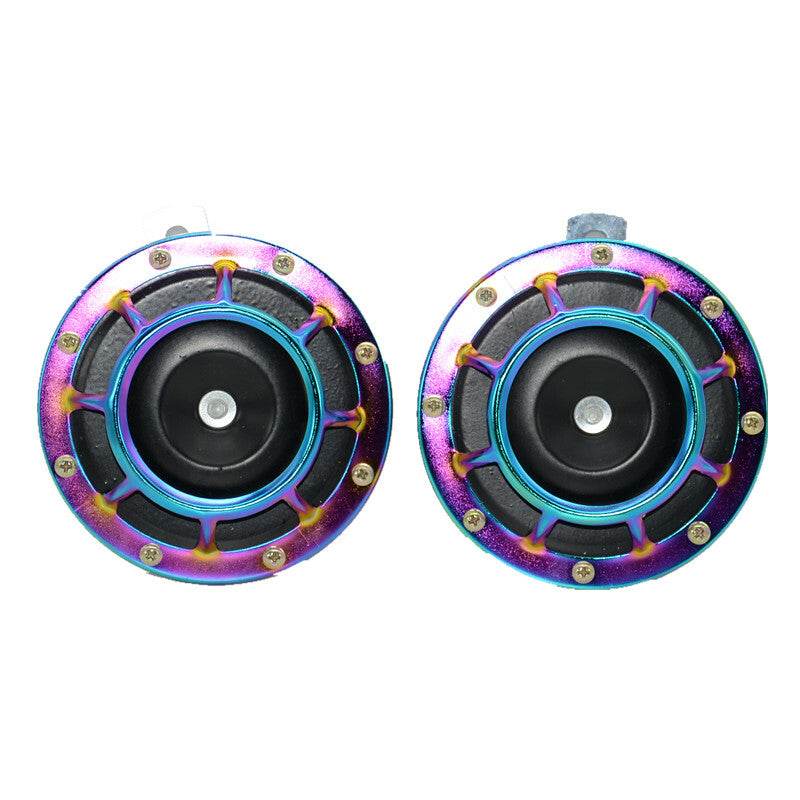2Pcs Car Modification Grille Mount Super Loud Tones Compact Electric Blast Horn