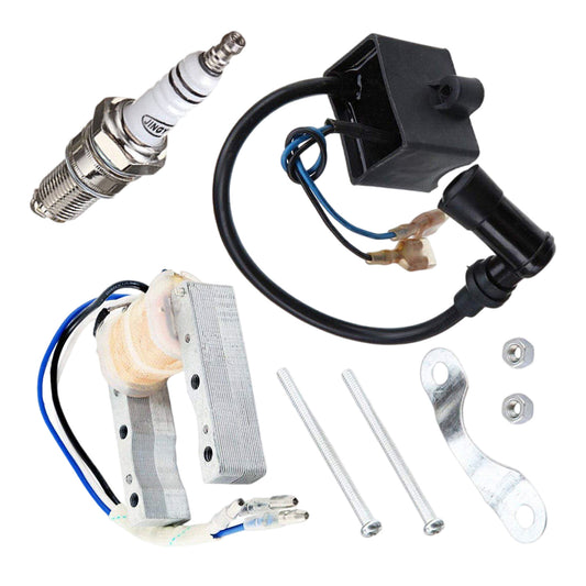CDI ignition coils and magnetic spark plugs are suitable for 49/66/80cc engines in electric bicycles.
