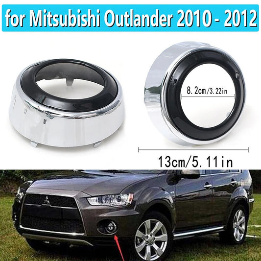2pcs for Mitsubishi Outlander 2008-2012 Front Fog Lights Holes Covers Frame