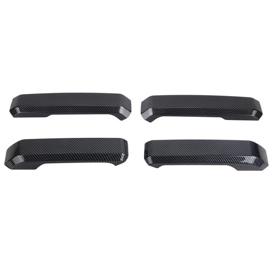 4Pcs Carbon Fiber Interior Inner Door Handle Cover Trim for Ford F150 2015-2020
