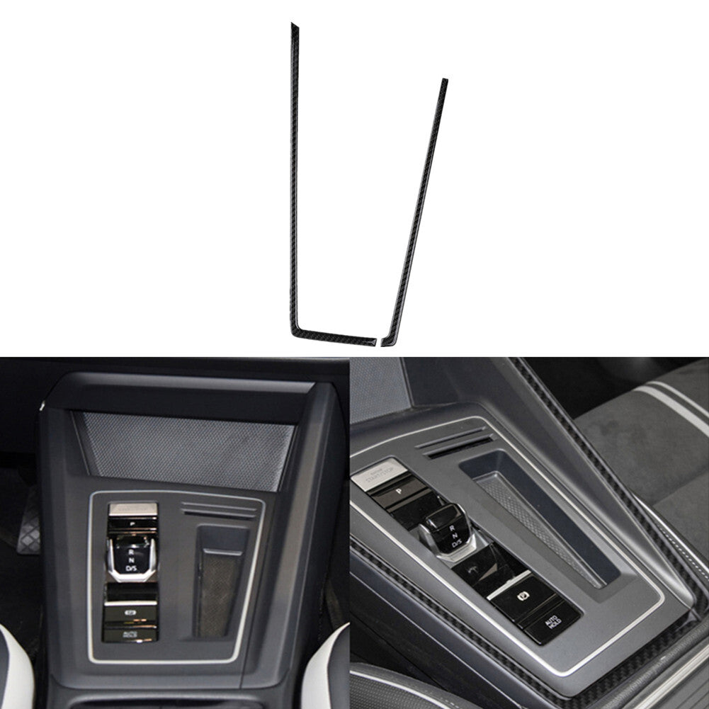 Carbon Fiber Interior Gear Shifter Side Frame Trim for VW for Golf 8 MK8 GTI 2021