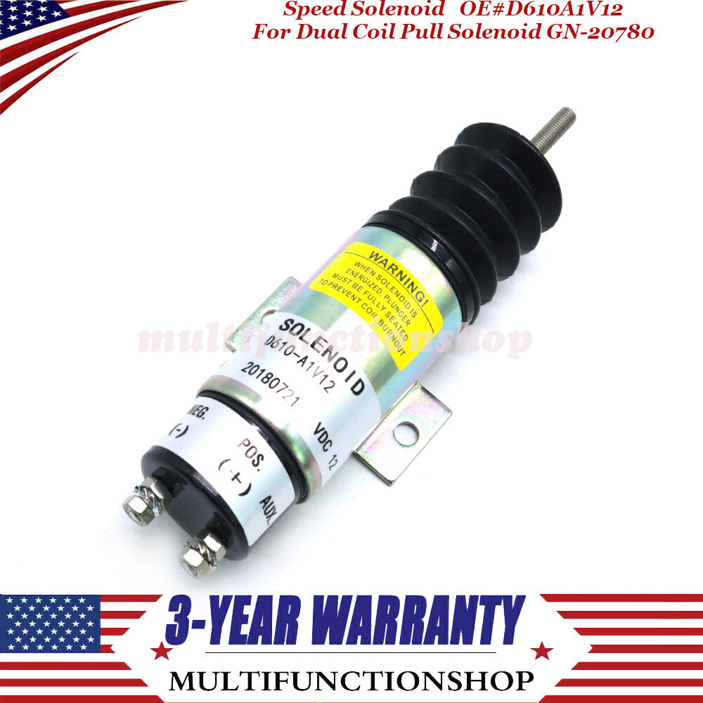 D610-A1V12 D610A1V12 fast-release solenoid valve suitable for 12V dual-coil pull-out solenoid valve GN-20780