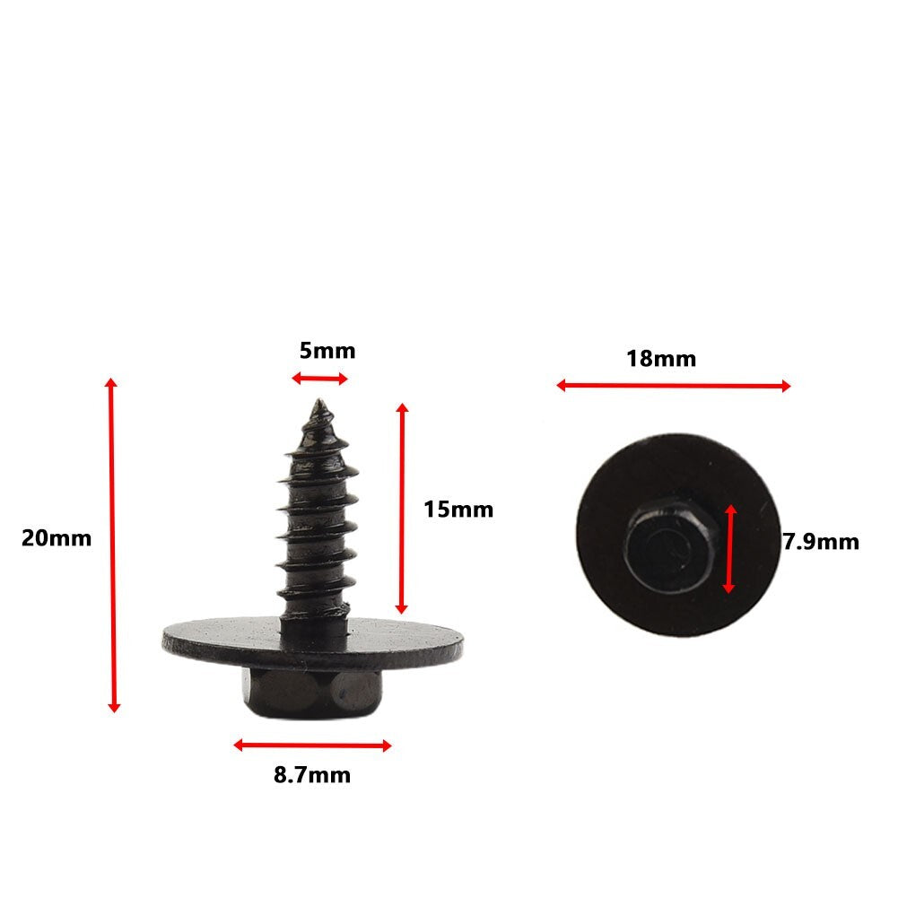 Screw and bolt retainer cover screws are suitable for 07147129160 accessories