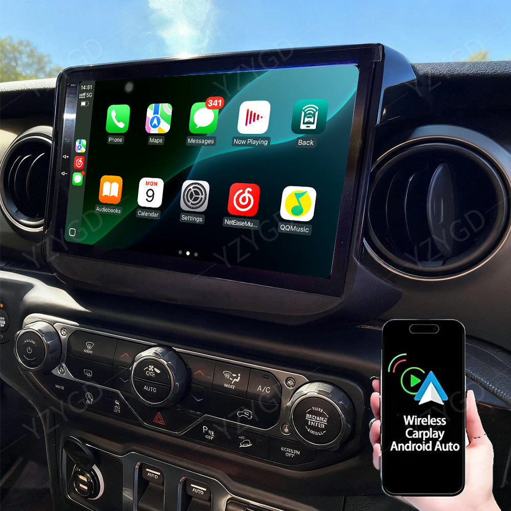 for Jeep for Wrangler JL Gladiator 2018-2022 Apple CarPlay Car Radio Screen GPS Navi