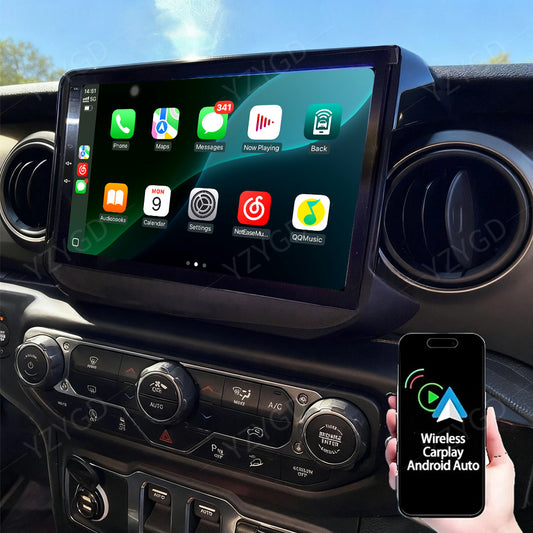 for Jeep for Wrangler JL Gladiator 2018-2022 Apple CarPlay Car Radio Screen GPS Navi