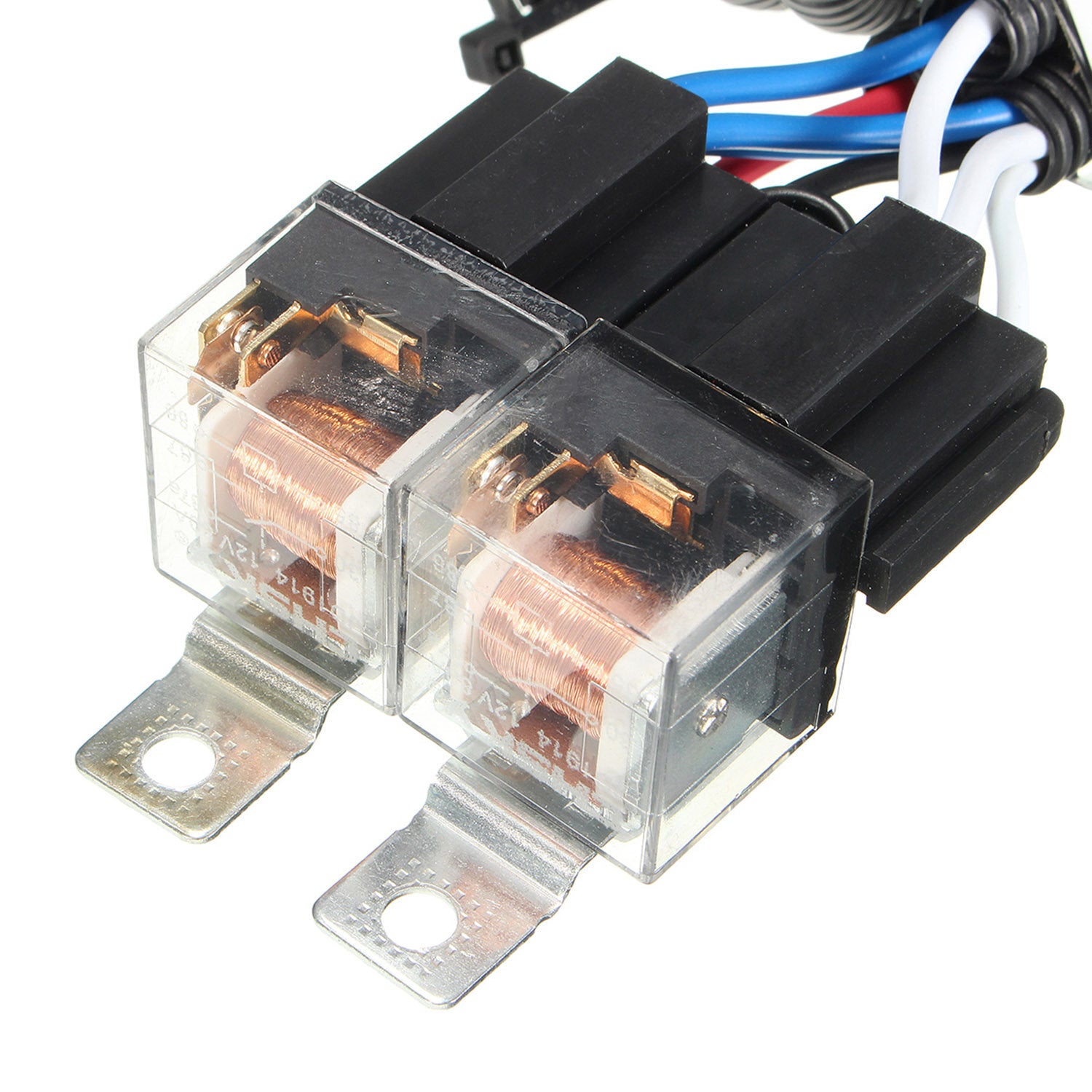 H4 Negative-Switched LED Headlight/Lamp Bulb Relay Wiring Harness Plug Kit