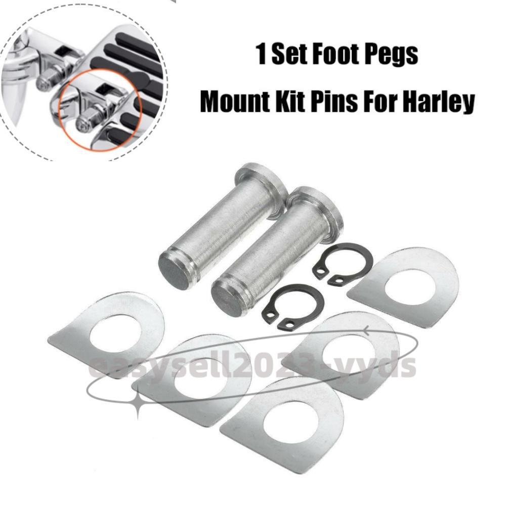 Footpeg Pins Kit Mount Bolt Clevis Pin Spring washer Kit for Harley Davidson