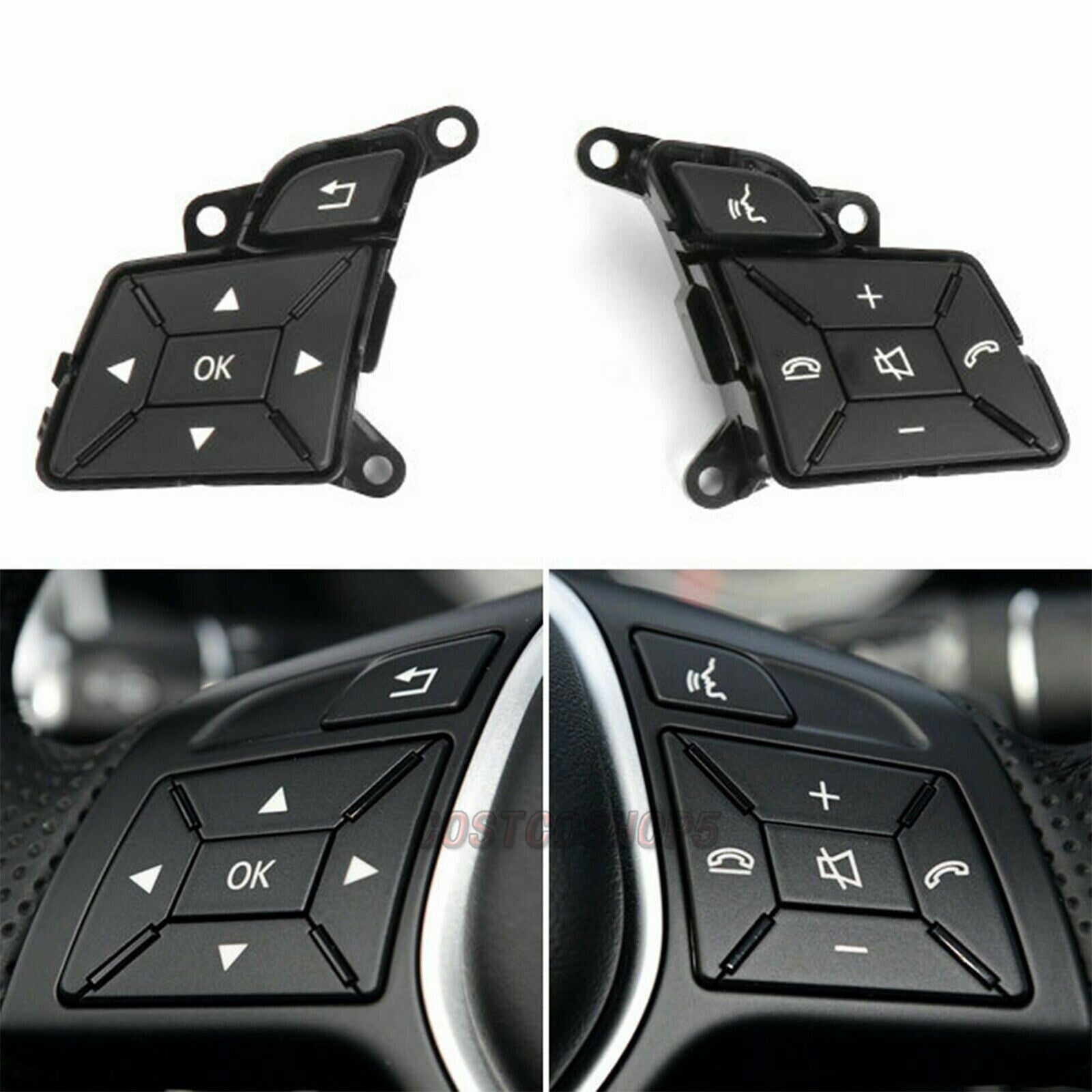For 12-17 for Mercedes e350 W212 Steering Wheel Control Switch Black A2185400162/262