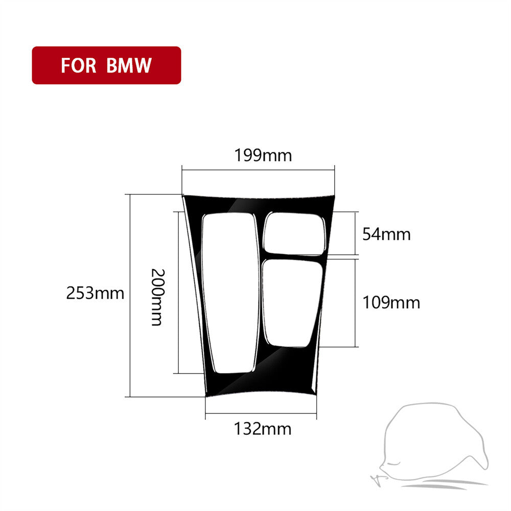 for BMW X5 E70 X6 E71 2008-13 Gloss Black Central Control Gear Shift Panel Cover