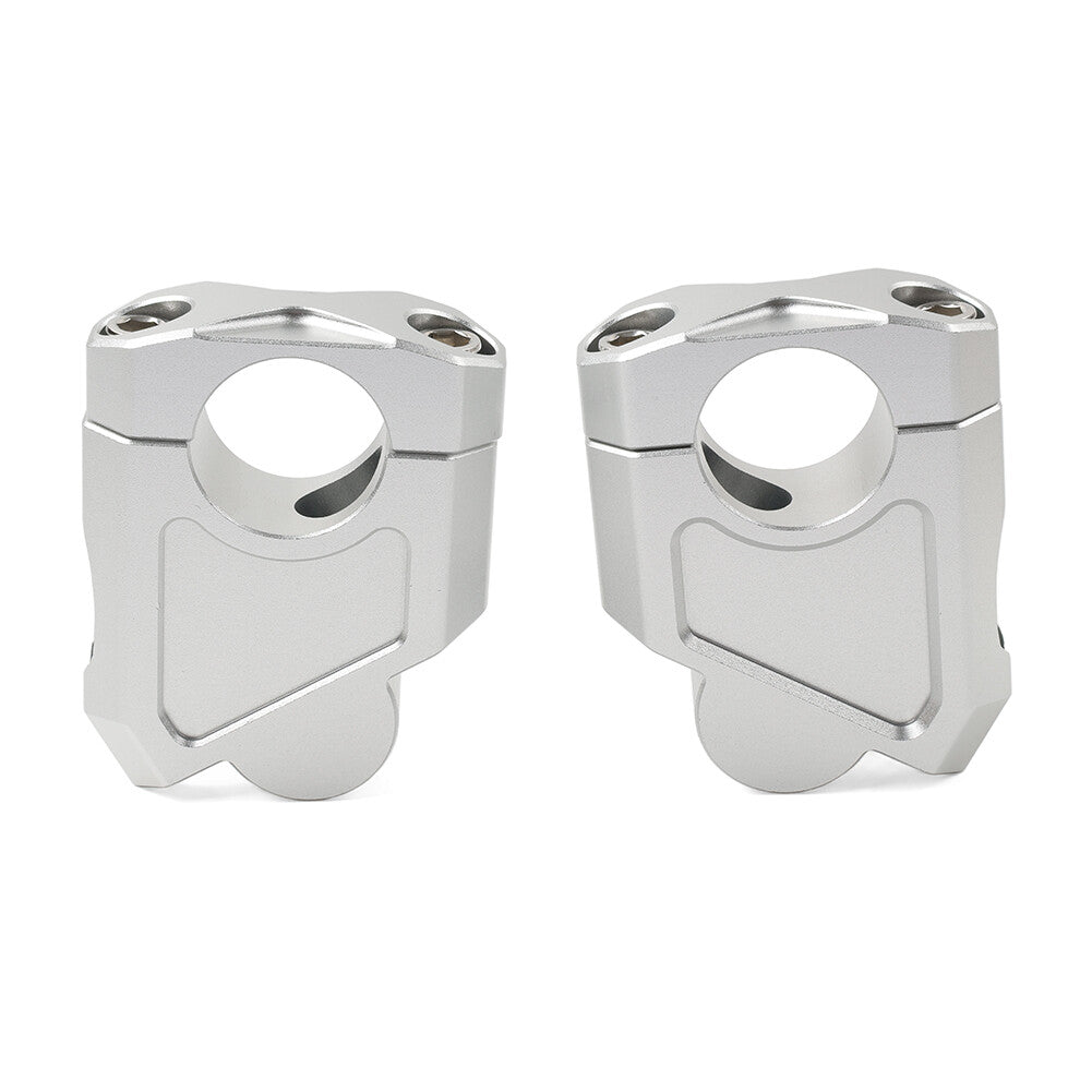 Motorcycle 1 25mm Handlebar Bar Mount Clamp Riser for Suzuki for Kawasaki Silver