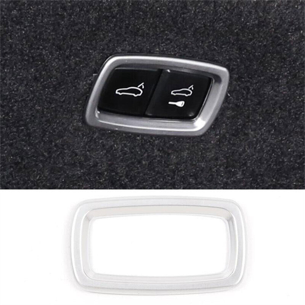 for Porsche Taycan 2019-2022 Inner Tailgate Switch Buttton Ring Cover ABS Silver