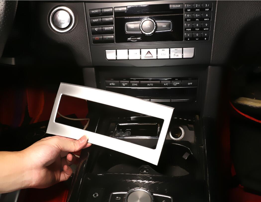 Silver ABS Air Condition Switch Button Trim for Mercedes-Benz E Class W212 14-15