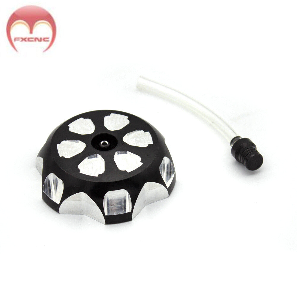 CNC motorcycle 59mm black gas fuel tank cap for Kawasaki KFX 400 year-round