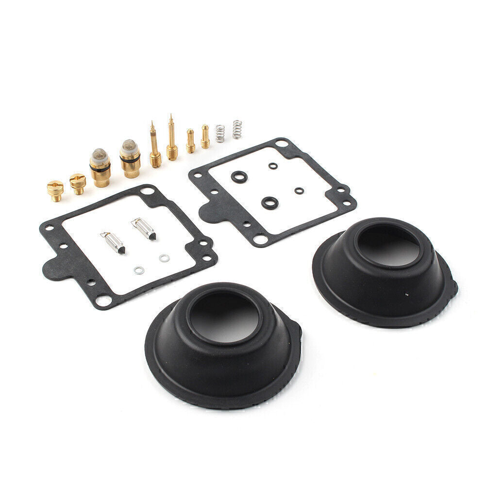 For XV750 Virago 750 1988-1997 96 Carburetor Rebuild Kit Plunger Diaphragm 2Sets