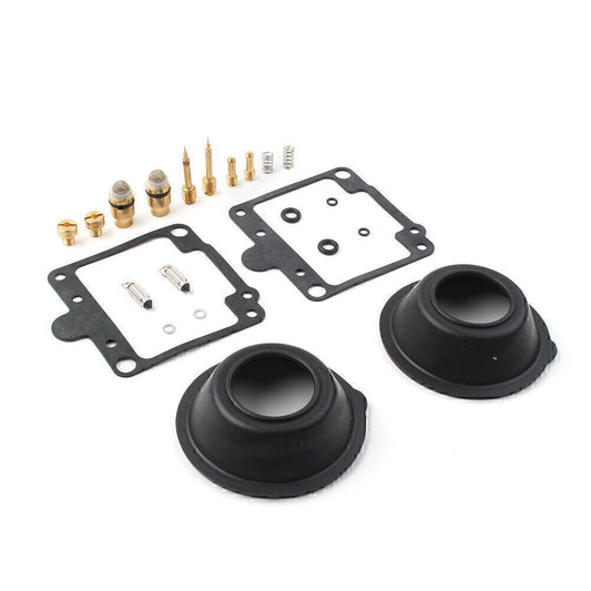 For XV750 Virago 750 1988-1997 96 Carburetor Rebuild Kit Plunger Diaphragm 2Sets