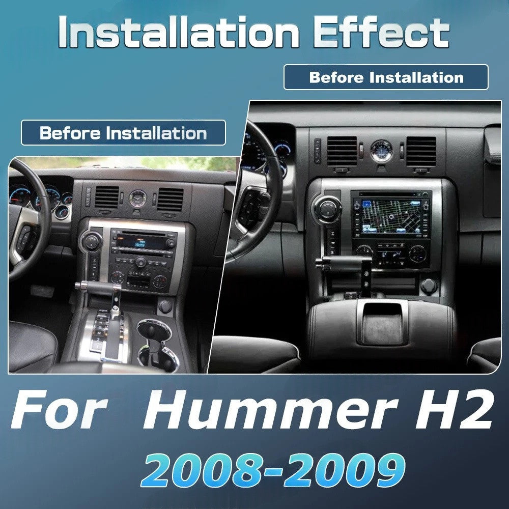 Android Auto Carplay for Hummer H2 2008-2009 Car Stereo Radio GPS Player Screen