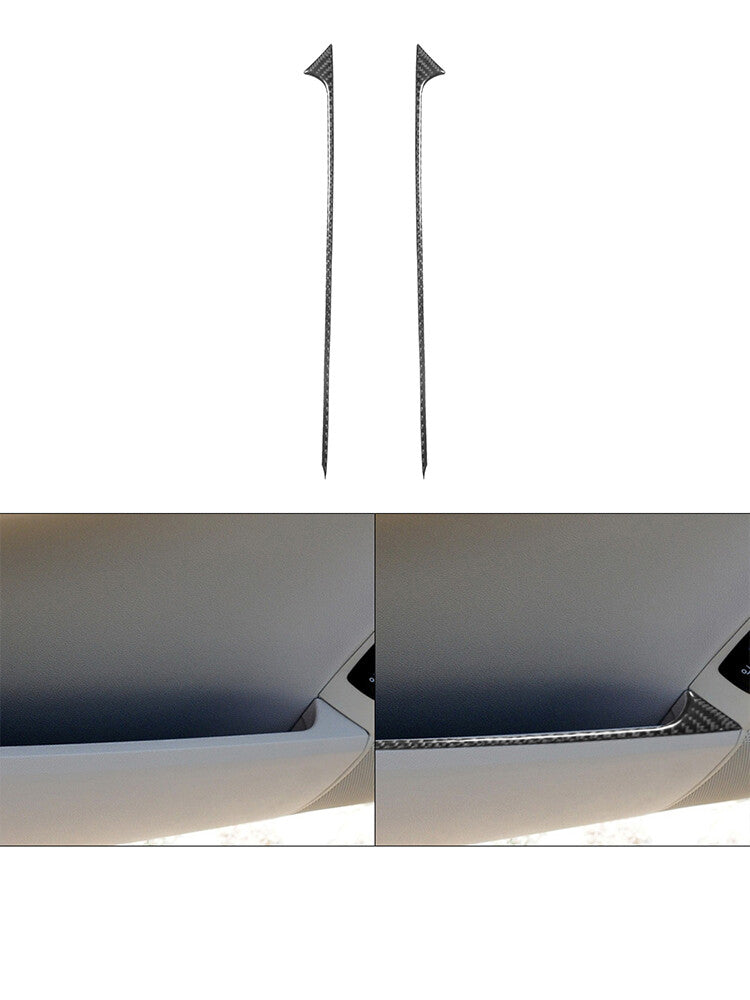 2X Carbon Fiber Front Door Trims Trim for Mercedes R Class 2009-2012