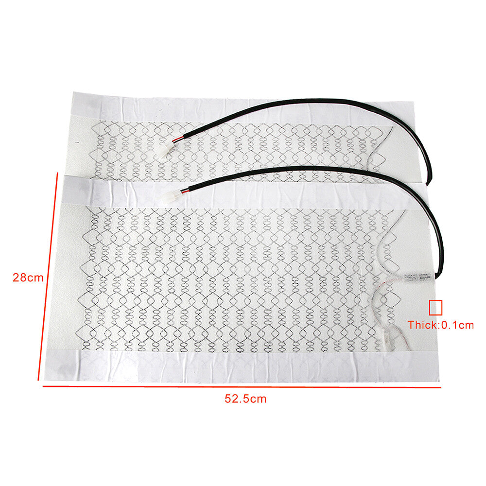Universal carbon fiber heated for seat heater kit for car cushions with high/low round switch