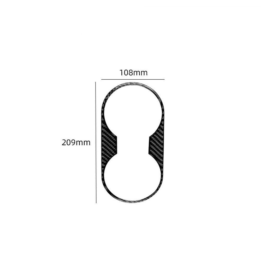 Carbon Fiber Watercup Panel Holder Cover Trim for Jeep for Wrangler JK 2011-2017