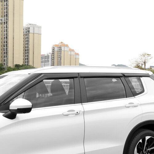 for Mitsubishi Outlander 2022-2024 Black Car Window Visor Rain Guard Deflector