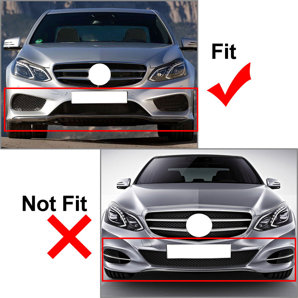 Front Bumper Lip Spoiler Kit Fit for Mercedes-Benz E Class W212 E200 E220 2013-15 14