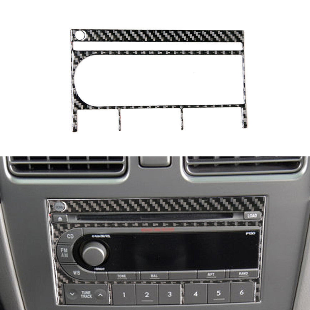 Carbon Fiber CD Player Panel Decorative Trim Cover for Subaru Forester 2005-2006