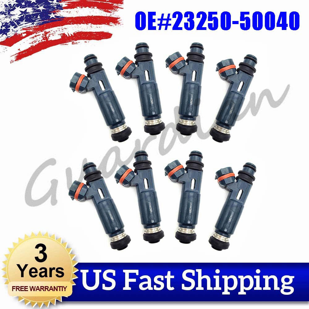 8Pack Fuel Injectors 23250-50040 2000-2004 for Toyota Tundra for Lexus 4.7L V8