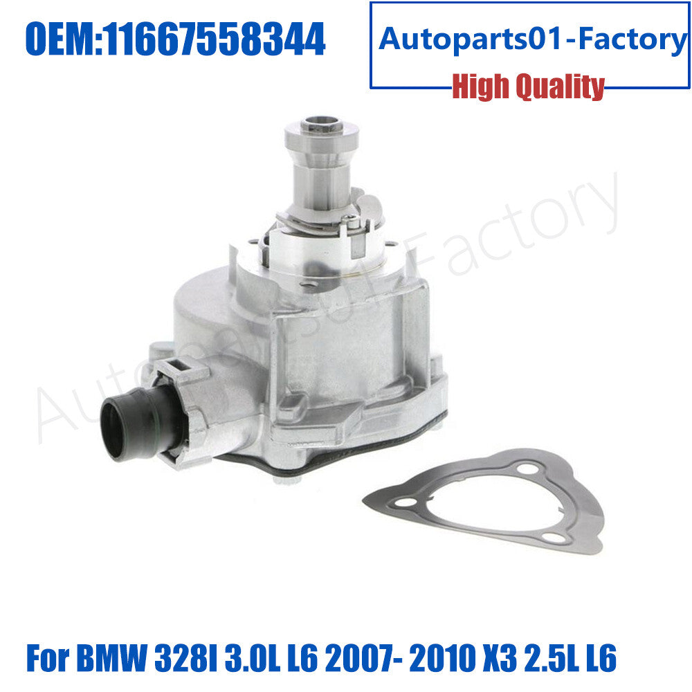 11667558344 Engine Brake Vacuum Pump for BMW 328I 3.0L L6 2007- 2010 X3 2.5L L6