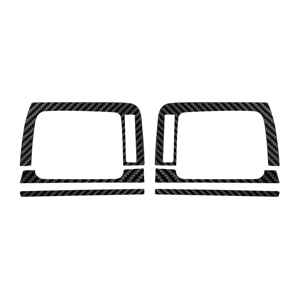6X Carbon Fiber Front Door Air Vent Frame Trim for Honda Ridgeline 2017-2020