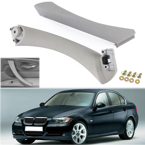 Rear right gray inner and outer door panel handle pull edge cover suitable for BMW E90 328i
