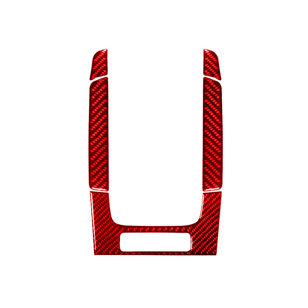 5Pcs Red Carbon Fiber Floor Console Panel Trim for LEXUS RX330 RX350 2004-2009