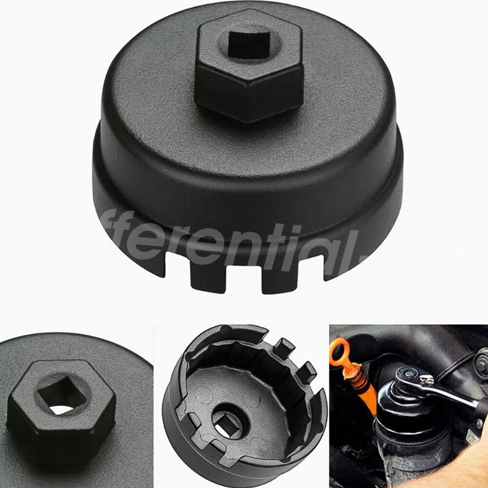 for Toyota for Lexus 64MM 14 Flutes Oil Filter Cap Wrench Cup Socket Remover Tool US